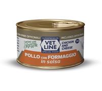 Vetline Vet Line Umido Pollo con Formaggio in Salsa per Gatti 70 g