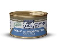Vetline Vet Line Umido Pollo e Prosciutto Naturale per Gatti 70g