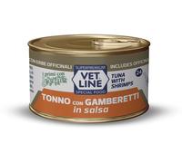 Vetline Vet Line Umido Tonno con Gamberetti in Salsa per Gatti 70 g