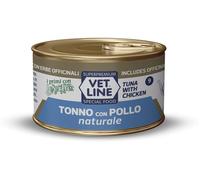 Vetline Vet Line Umido Tonno con Pollo Naturale per Gatti 70g