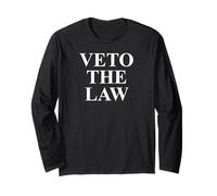 Veto The Law Anti Fascism Resist Protest No Kings in America Maglia a Manica
