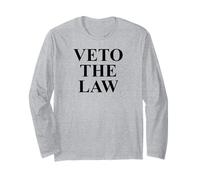 Veto The Law No Kings in America Anti Fascism Resist Protest Maglia a Manica