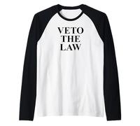 Veto The Law No Kings in America Anti Fascism Resist Protest Maglia con Maniche Raglan