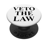 Veto the Law No Kings in America Anti Fascism Resist Protest PopSockets PopGrip Adesivo