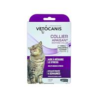 Vetocanis - Collare lenitivo gatto - lenitivo per gatto efficace 4 settimane in continuo - A base di olio essenziale di catario, Catnip - formulato sotto controllo veterinario