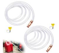 VETOLAKA 2 tubi autoadescanti per benzina, con valvola di ritegno in PVC, antistatico, 18 m/3 m, per trasferimento di gas/carburante/acqua