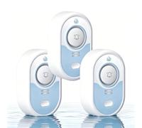 VETOUCH Rilevatore di perdite d'acqua con allarme forte, sirena da 100 dB e flash LED, allarme sensore acqua per casa, cantina, pompa di pozzetto, cucina, bagno, camper, scaldabagno, interni ed