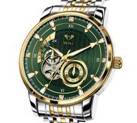 Vetra Orologio da polso da uomo automatico di lusso | Scheletro, due toni, Waterpoof, luminoso, alla moda, in acciaio inossidabile resistente