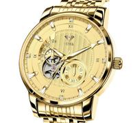 Vetra Orologio da polso da uomo automatico di lusso | Scheletro, due toni, Waterpoof, luminoso, alla moda, in acciaio inossidabile resistente