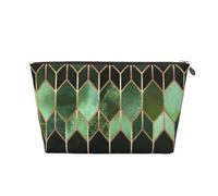 Vetrata verde, Borsa da toilette Borsa per trucco Borsa per cosmetici Borsa da toilette da viaggio portatile