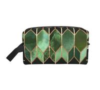 Vetrata Verde Foresta, Borsa per il trucco Borsa per cosmetici Borsa da viaggio portatile da viaggio Borsa per trucco Organizer