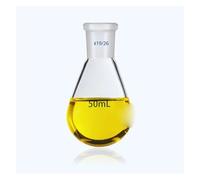 Vetreria da laboratorio 1 pz. Flacone in vetro da laboratorio da 50 ml a 2000 ml, #19#24#29 Standard con bocca smerigliata e fondo ovale(500ml celiber24)