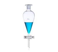 Vetreria da laboratorio 1 pz Laboratorio Vetro A Forma Di Imbuto Di Separazione Imbuto Gocciolante Con Vetro/Pistone 60/125/250/500/1000ml(500ml Type-1)