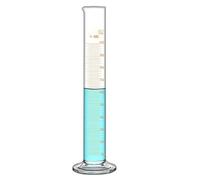 Vetreria da laboratorio 1 pz. Set di cilindri graduati in vetro spesso da 25 ml, 50 ml, 100 ml, 250 ml, 500 ml, 1000 ml, 2000 ml Kit di cilindri graduati for laboratorio(2000ml)