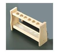 Vetreria da laboratorio 1 pz. Supporto for provette in legno da laboratorio da 10 ml, 25 ml, 50 ml e 100 ml, supporto for provette colorimetriche con 6 e 12 fori(10ml 6holes)