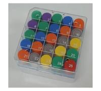 Vetreria da laboratorio 1 set di provette da laboratorio in PP da 36/50/81/100 fori, 1,8 ml/5 ml, in scatola. Un set di provette in plastica con scatola.(Set F)