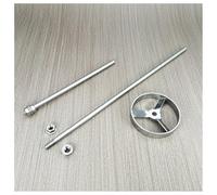 Vetreria da laboratorio 1 set Lab Acciaio inossidabile Turbina Tipo Lama Paddle DIA 50mm 60mm 80mm Girante Con Asta Sitrrer(80x8x500mm)