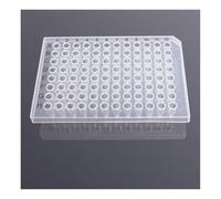 Vetreria da laboratorio 10 pezzi 96 pozzetti Micropiastre Piastra mezza gonna Trasparente PCR Tubi 0,1 ml 0,2 ml(0.2ml Half Skirt)