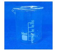 Vetreria da laboratorio 12 pz/lotto 50 ml Becher in vetro Forniture da laboratorio Becher in vetro trasparente ispessito con beccuccio