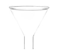 Vetreria da laboratorio 2 pezzi imbuti for polvere in vetro borosilicato ID superiore 100 mm gambo L × OD 30 mm × 20 mm