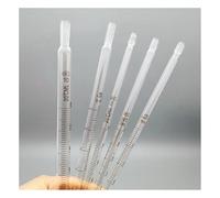 Vetreria da laboratorio 5 pezzi 10 pezzi 20 pezzi Pipetta contagocce graduata in vetro 1 ml/2 ml/3 ml/5 ml/10 ml Pipetta di trasferimento for laboratorio(10ml 20pcs)