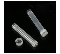 Vetreria da laboratorio 50 pezzi 10ml provetta a fondo piatto in plastica provette for campioni congelati da laboratorio con guarnizione in silicone tappo filettato