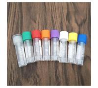Vetreria da laboratorio 50 tubi di plastica con boccaglio a vite da 1,8 ml con provetta trasparente graduata for la conservazione dei reagenti a tenuta stagna