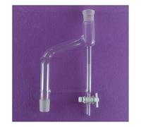 Vetreria da laboratorio Adattatore for ricevitore in vetro da laboratorio 10ML 29/32 con valvola in PTFE
