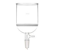 Vetreria da laboratorio Adattatore for tubo flessibile di aspirazione n. 3 con imbuto in vetro 24/40 da 500 ml