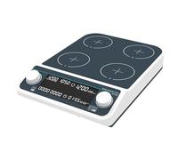 Vetreria da laboratorio Agitatore magnetico multiplo, piastra riscaldante, display digitale, agitatore magnetico, riscaldamento, quattro stazioni, sei posizioni(MMS4Pro)