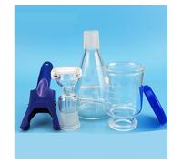 Vetreria da laboratorio Apparecchio di filtrazione sotto vuoto da 1000 ml con tubo di gomma e unità solvente con anima in sabbia di vetro da 1 l