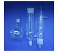 Vetreria da laboratorio Apparecchio Soxhlet da 150 ml con condensatore a bulbo, corpo estrattore, vetreria da laboratorio