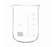 Vetreria da laboratorio Becher in vetro 25ml - 1000ml Tazza graduata in vetro borosilicato Becher con graduazione e beccuccio Vetreria da laboratorio(25ml 4pcs)