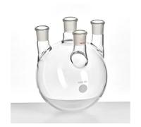 Vetreria da laboratorio Bottiglia a quattro colli dritta a parete spessa, capacità 1000 ml, vetro borosilicato F21(1000mL-F2191L91)