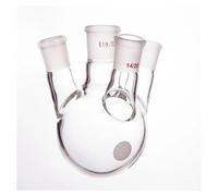 Vetreria da laboratorio Bottiglia a quattro colli obliqua a parete spessa da 100 ml e 250 ml in vetro borosilicato F22(250mL-F224250)