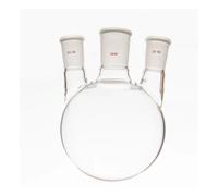 Vetreria da laboratorio Bottiglia a sfera con tre colli e angolo piccolo, capacità 1000 ml, vetro borosilicato a parete spessa, F44(1000mL-F44191LX)