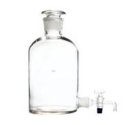Vetreria da laboratorio Bottiglia da 2500 ml, trasparente, con macinato in vetro, 2,5 l