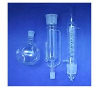 Vetreria da laboratorio Condensatore e corpo estrattore in vetro da laboratorio da 150 ml/250 ml/500 ml con kit da laboratorio a spirale/a bulbo(500ml With Coiled)
