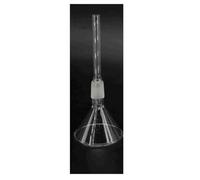 Vetreria da laboratorio Diametro esterno 60/75/90/100 mm #19#24 Giunto Tubo in vetro borosilicato 12 cm Imbuto for polvere da laboratorio Vetreria(60mm OD 24-29 Joint)