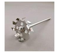 Vetreria da laboratorio Disco di dispersione for agitatore a denti in acciaio inossidabile da laboratorio, 1 pezzo, piastra rotonda, lama di dispersione con foro di deviazione(80mm)
