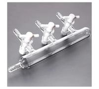 Vetreria da laboratorio Distributore di vuoto for vetro da laboratorio a 3, 4, 5 o 6 porte, singolo o doppio, for esperimenti in vetreria da laboratorio(1x3 Ports PTFE Tap)