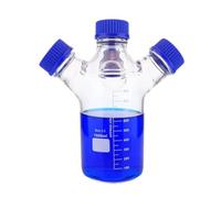 Vetreria da laboratorio Fiale di fase a due/tre/quattro colli con tappo a vite marrone da 250 ml-2000 ml da laboratorio(Three-necked2000ml)