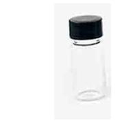 Vetreria da laboratorio Flacone for campioni con tappo a vite in borosilicato basso, trasparente, marrone, da 10/20 ml, da 3 ml a 50 ml, con tampone interno in PE a prova di perdite(20ml clear 10pcs)