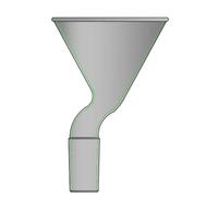 Vetreria da laboratorio Imbuto con giunto smerigliato 58° offset vetro borosilicato N26(N261465)