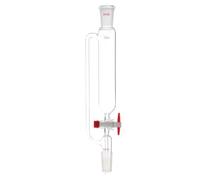 Vetreria da laboratorio Imbuto costante in vetro da laboratorio da 10 ml a 1000 ml con tappo cilindrico for separatore di gocce a bocca standard(100ml 24x24)