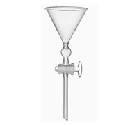 Vetreria da laboratorio Imbuto di separazione sabbia fine Pistone in PTFE in vetro Imbuto di separazione sabbia fine 80/90/100/200mm(Glass piston 100mm)