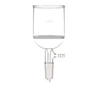 Vetreria da laboratorio Imbuto in vetro da laboratorio da 350 ml 24/40 con nucleo di aspirazione grossolano con adattatore for tubo flessibile for vuoto(NO6 2um)