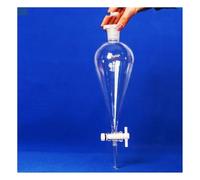 Vetreria da laboratorio Imbuto separatore a forma di pera in vetro borosilicato ad alta densità con tappo conico standard da laboratorio 30/60/125/250/500 ml(500ml)