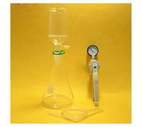 Vetreria da laboratorio Kit di aspirazione 24/40 da 1000 ml, imbuto da 70 mm, pompa for vuoto in vetro