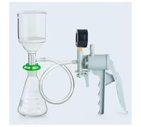 Vetreria da laboratorio Kit di aspirazione 250/500/1000ml 24/29 Imbuto da 70mm Pompa for vuoto for pallone in vetro(Handheld pump)